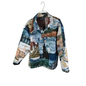 Rebel Vengeance Vincent Van Gogh Starry Night Portrait Tapestry Jacket L